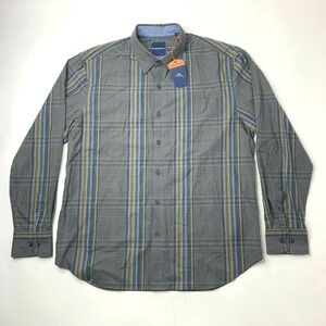 Tommy Bahama Men's‎ Large STRETCH Long Sleeve Shirt Blue Striped NWT